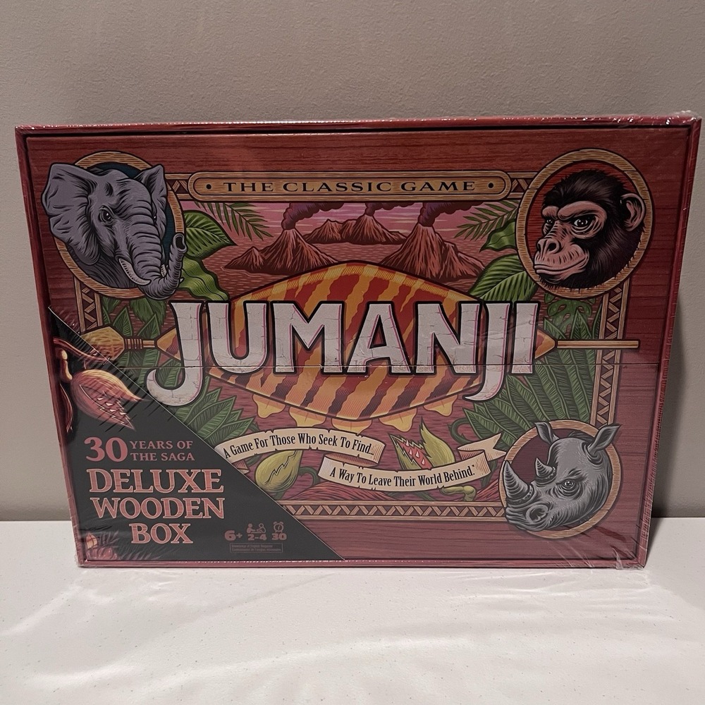 Jumanji 30th Anniversary Board Game Spin Master New Sealed 2-4 Players